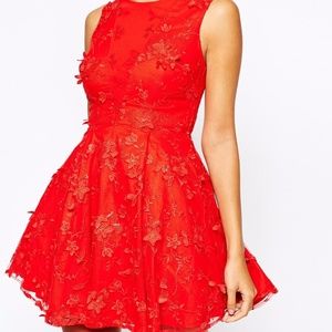 Chi Chi London Petite Floral Embellished Dress